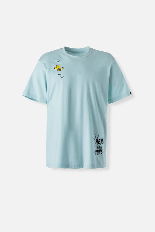 Card slide image -  CAMISETA DE SNOOPY AZUL CLARO MANGA CORTA GÉNERO NEUTRO
