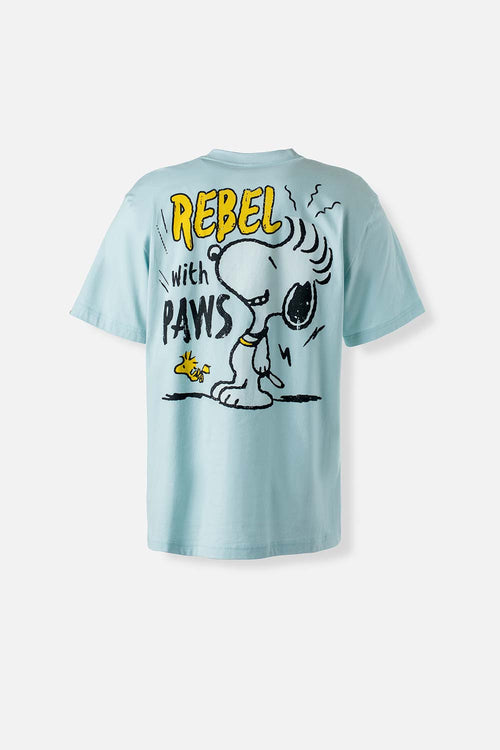 Card slide image -  CAMISETA DE SNOOPY AZUL CLARO MANGA CORTA GÉNERO NEUTRO