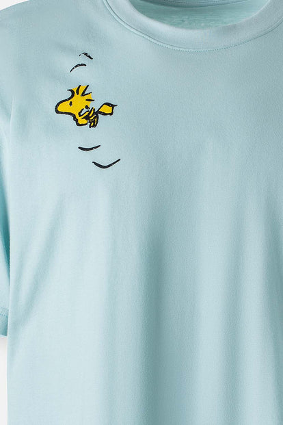 CAMISETA DE SNOOPY AZUL CLARO MANGA CORTA GÉNERO NEUTRO
