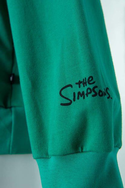  BUZO DE LOS SIMPSON CERRADO VERDE PARA HOMBRE