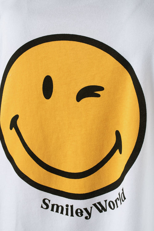 Card slide image -  PIJAMA DE SMILEY BLANCA Y AMARILLA DE PANTALÓN LARGO PARA MUJER
