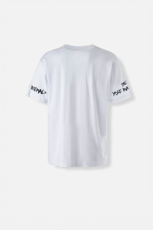 Card slide image -  CAMISETA DE SMILEY MANGA CORTA BLANCA GÉNERO NEUTRO