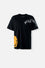 CAMISETA DE SMILEY NEGRA CON MANGA CORTA GÉNERO NEUTRO