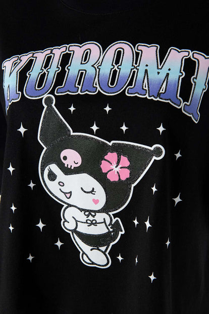  CAMISETA DE KUROMI BOXY FIT PARA MUJER