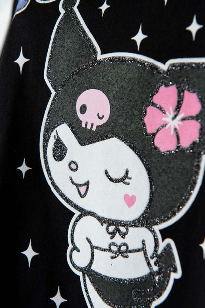  CAMISETA DE KUROMI BOXY FIT PARA MUJER