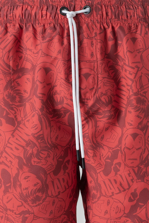 Card slide image -  PANTALONETA DE BAÑO DE MARVEL ROJA PARA HOMBRE