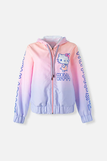  CHAQUETA DE HELLO KITTY MULTICOLOR ESTAMPADA PARA MUJER