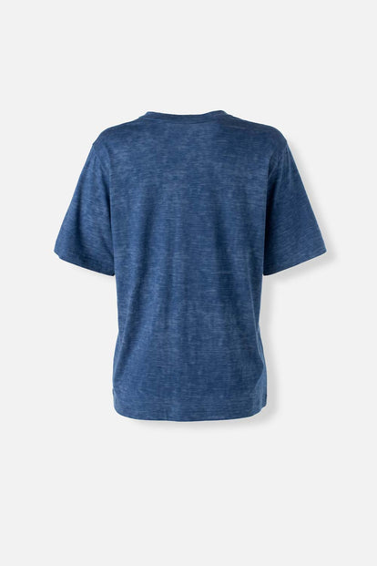  CAMISETA DE HELLO KITTY AZUL MANGA CORTA PARA MUJER
