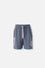SHORT DE HELLO KITTY GRIS CON PRETINA ELÁSTICA PARA MUJER