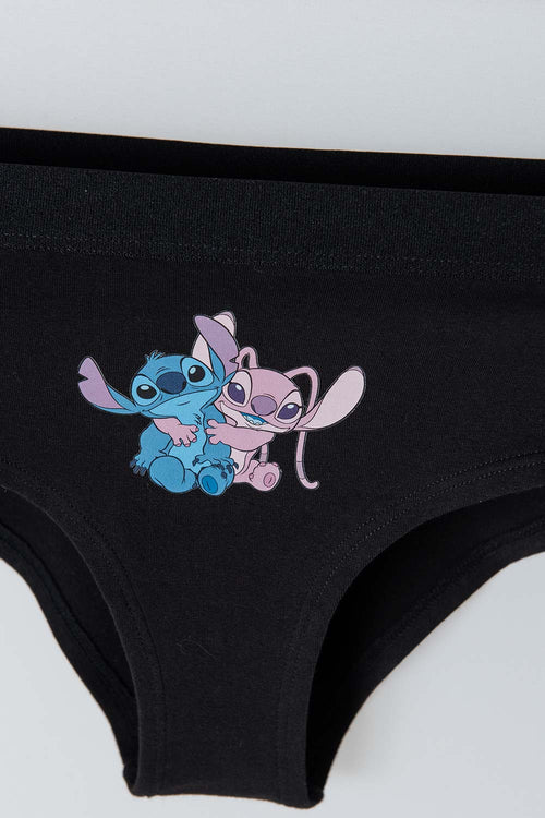 Card slide image -  PACK X2 PANTIES DE STITCH NEGRO Y ROSADO PARA MUJER
