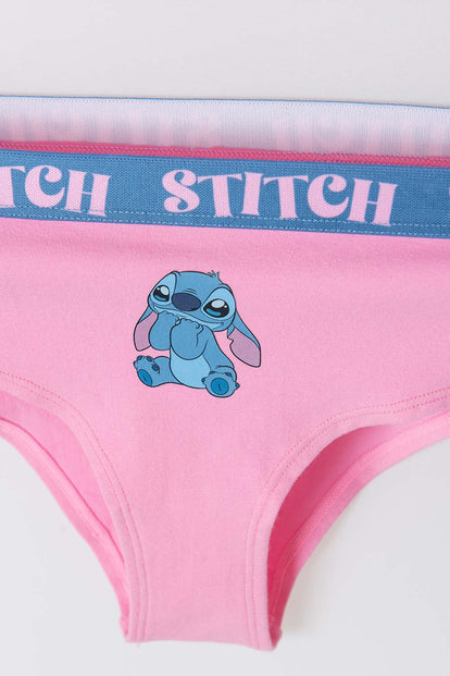  PACK X2 PANTIES DE STITCH NEGRO Y ROSADO PARA MUJER