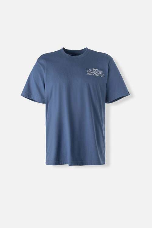 Card slide image -  CAMISETA DE DEADPOOL AZUL CON ESTAMPADO EN ESPALDA GÉNERO NEUTRO
