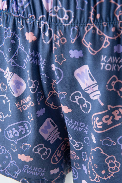 Card slide image -  PIJAMA DE HELLO KITTY MULTICOLOR DE PANTALÓN CORTO PARA MUJER