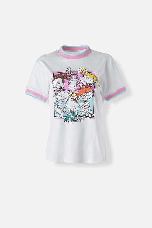 Card slide image -  CAMISETA DE LOS RUGRATS BLANCA CON ESTAMPADO PARA MUJER