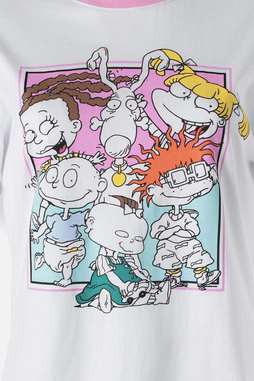 Card slide image -  CAMISETA DE LOS RUGRATS BLANCA CON ESTAMPADO PARA MUJER