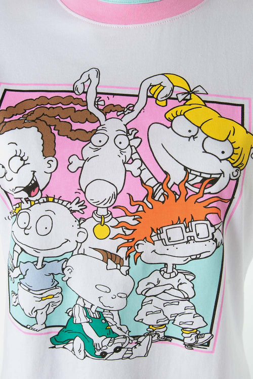 Card slide image -  CAMISETA DE LOS RUGRATS BLANCA CON ESTAMPADO PARA MUJER
