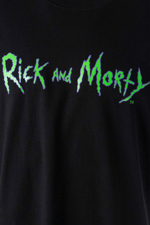 Card slide image -  CAMISETA DE RICK Y MORTY MANGA CORTA NEGRA PARA HOMBRE