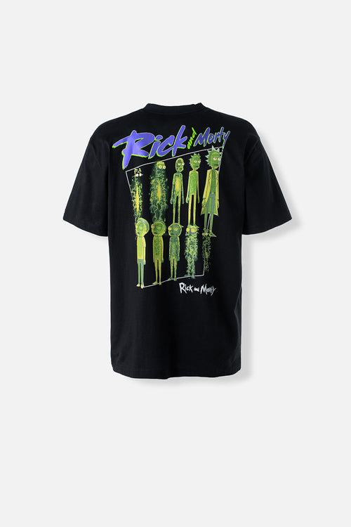 Card slide image -  CAMISETA DE RICK Y MORTY MANGA CORTA NEGRA PARA HOMBRE