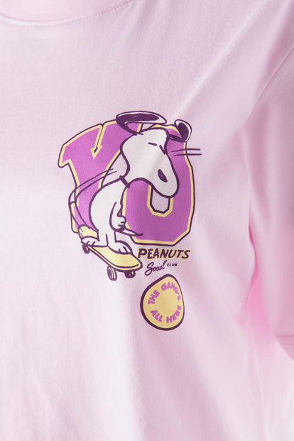  CAMISETA DE SNOOPY REGULAR FIT PARA MUJER