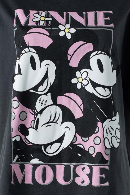 Card slide image -  CAMISETA DE MINNIE MOUSE GRIS MANGA CORTA PARA MUJER