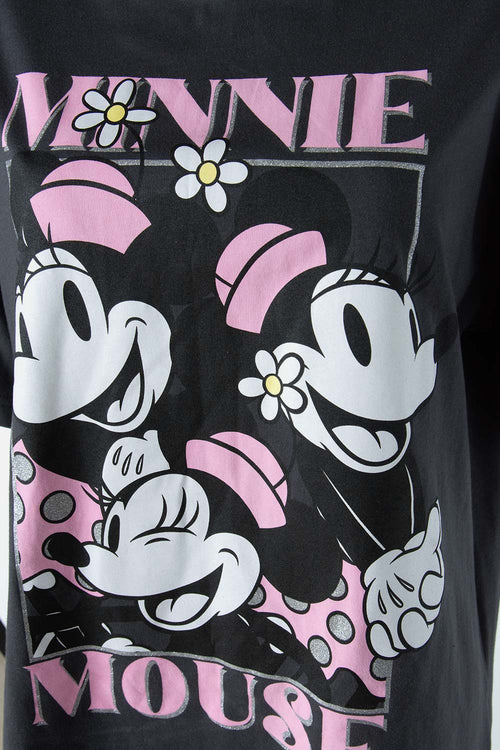 Card slide image -  CAMISETA DE MINNIE MOUSE GRIS MANGA CORTA PARA MUJER