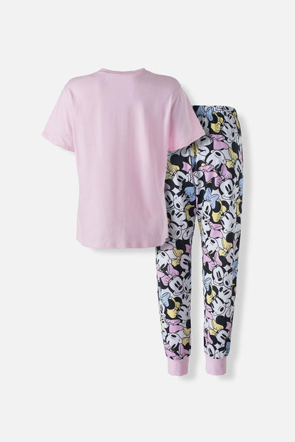  PIJAMA DE MINNIE MOUSE DE PANTALÓN LARGO MULTICOLOR PARA MUJER