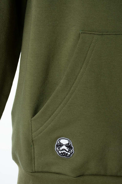  BUZO DE STAR WARS CERRADO VERDE MILITAR PARA HOMBRE