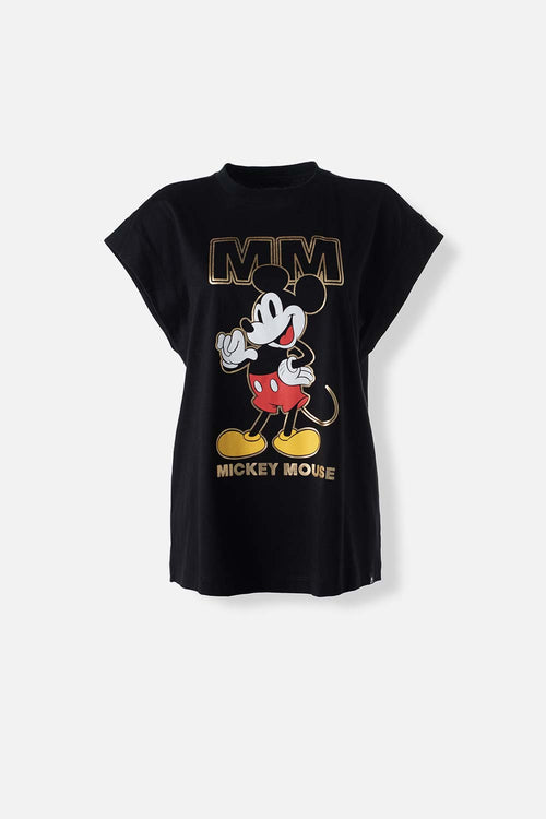 Card slide image -  CAMISETA DE MICKEY MOUSE MANGA CORTA NEGRA PARA MUJER