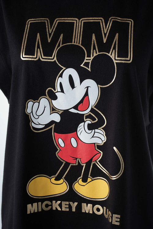 Card slide image -  CAMISETA DE MICKEY MOUSE MANGA CORTA NEGRA PARA MUJER