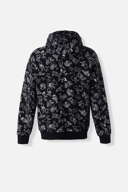  BUZO DE CARTOON NETWORK NEGRO CON CAPUCHA PARA HOMBRE