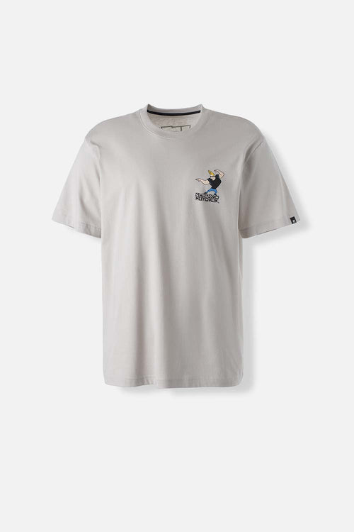 Card slide image -  CAMISETA DE JOHNNY BRAVO GRIS MANGA CORTA PARA HOMBRE