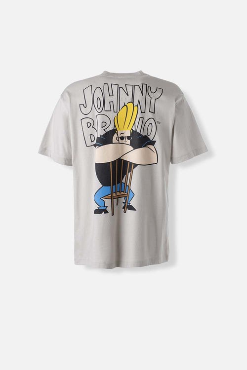 Card slide image -  CAMISETA DE JOHNNY BRAVO GRIS MANGA CORTA PARA HOMBRE