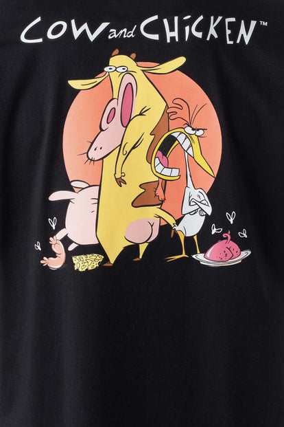  CAMISETA DE CARTOON NETWORK NEGRA MANGA CORTA PARA HOMBRE