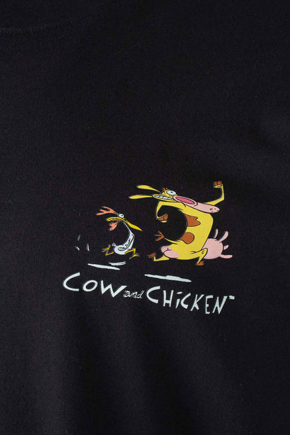  CAMISETA DE CARTOON NETWORK NEGRA MANGA CORTA PARA HOMBRE