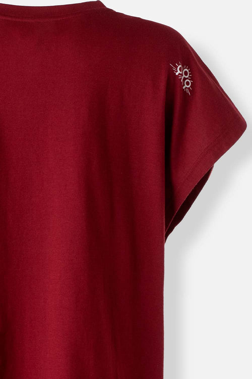 Card slide image -  CAMISETA DE HARRY POTTER ROJA MANGA CORTA PARA MUJER