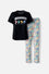 PIJAMA DE HARRY POTTER NEGRA Y MULTICOLOR DE PANTALÓN LARGO PARA MUJER