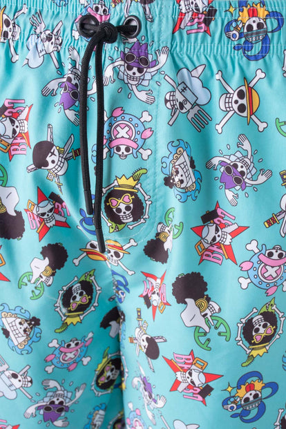  PANTALONETA DE BAÑO DE ONE PIECE CON CORDÓN MULTICOLOR PARA HOMBRE