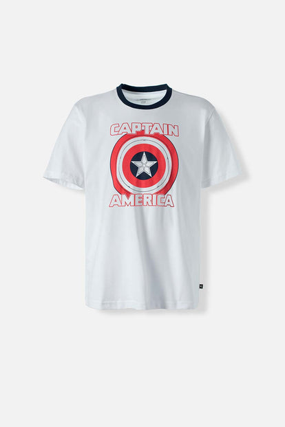  CAMISETA DEL CAPITÁN AMÉRICA REGULAR FIT PARA HOMBRE