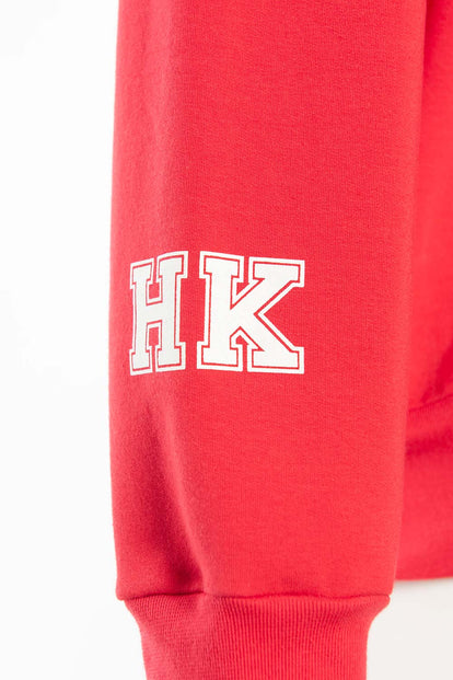  BUZO DE HELLO KITTY CERRADO ROJO PARA MUJER