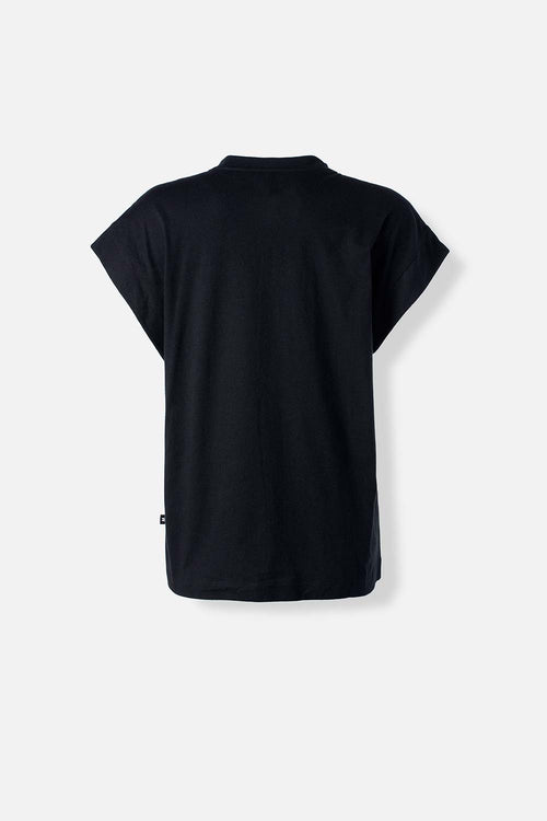 Card slide image -  CAMISETA DE LAS CHICAS SUPERPODEROSAS NEGRA ESTAMPADA EN FRENTE PARA MUJER