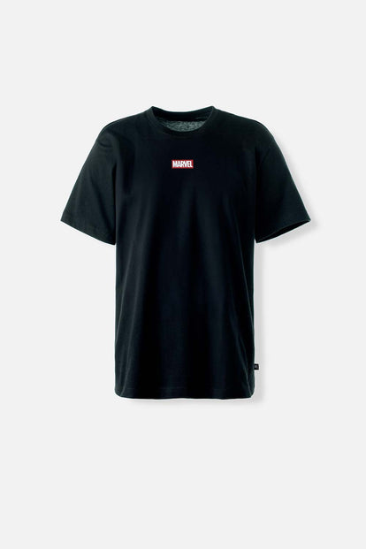  CAMISETA DE MARVEL MANGA CORTA NEGRA PARA HOMBRE