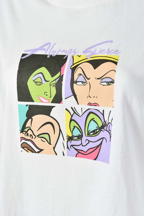 Card slide image -  CAMISETA VILLANAS DISNEY MARFIL BOXY FIT PARA MUJER