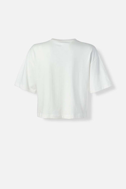  CAMISETA VILLANAS DISNEY MARFIL BOXY FIT PARA MUJER