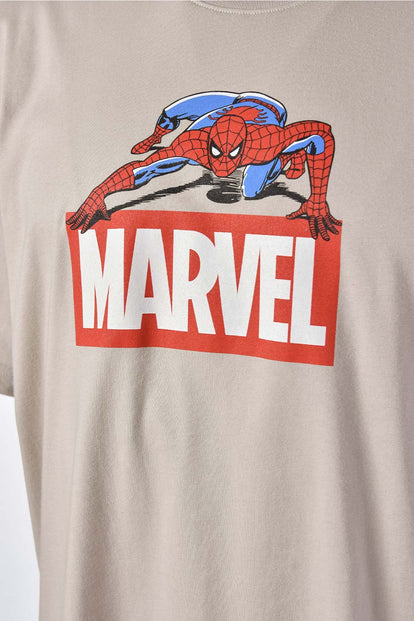  PIJAMA DE MARVEL DE PANTALÓN CORTO GRIS Y AZUL PARA HOMBRE