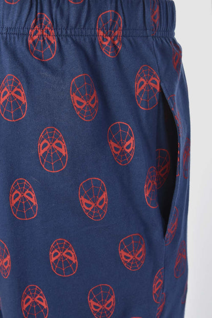  PIJAMA DE MARVEL DE PANTALÓN CORTO GRIS Y AZUL PARA HOMBRE