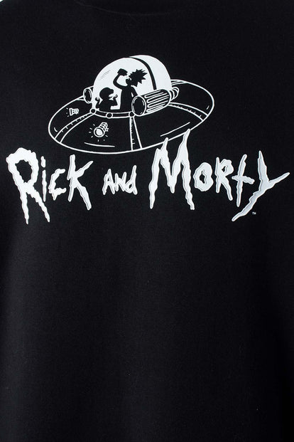  BUZO DE RICK Y MORTY CERRADO NEGRO PARA HOMBRE