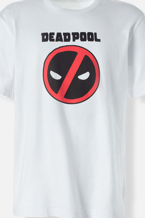 Card slide image -  PIJAMA DE DEADPOOL PANTALÓN CORTO BLANCO Y NEGRO PARA HOMBRE