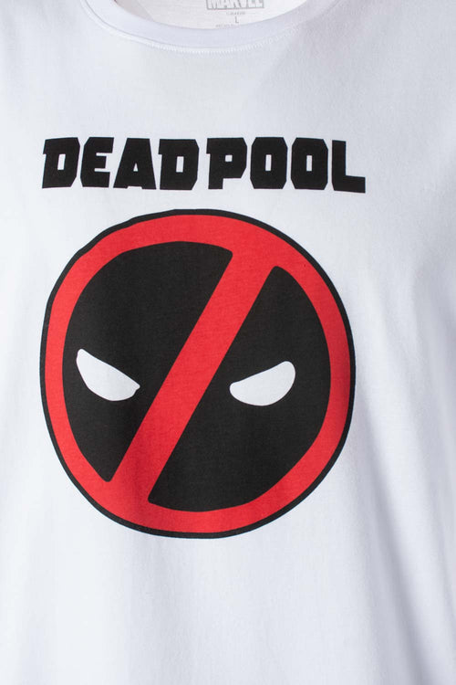 Card slide image -  PIJAMA DE DEADPOOL PANTALÓN CORTO BLANCO Y NEGRO PARA HOMBRE