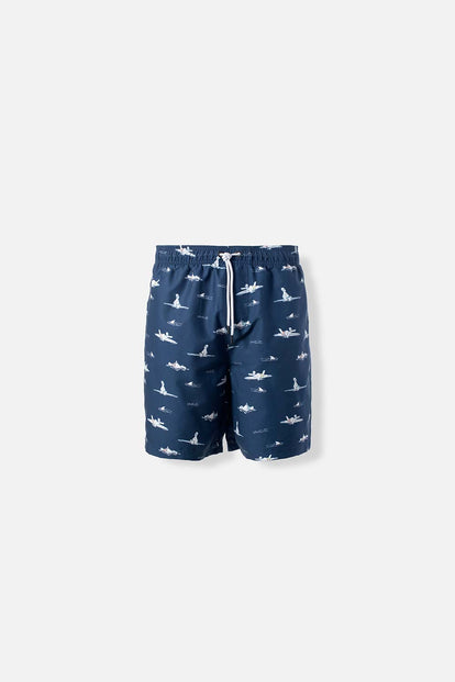  PANTALONETA DE BAÑO DE LOS SIMPSONS CON CORDÓN AZUL PARA HOMBRE