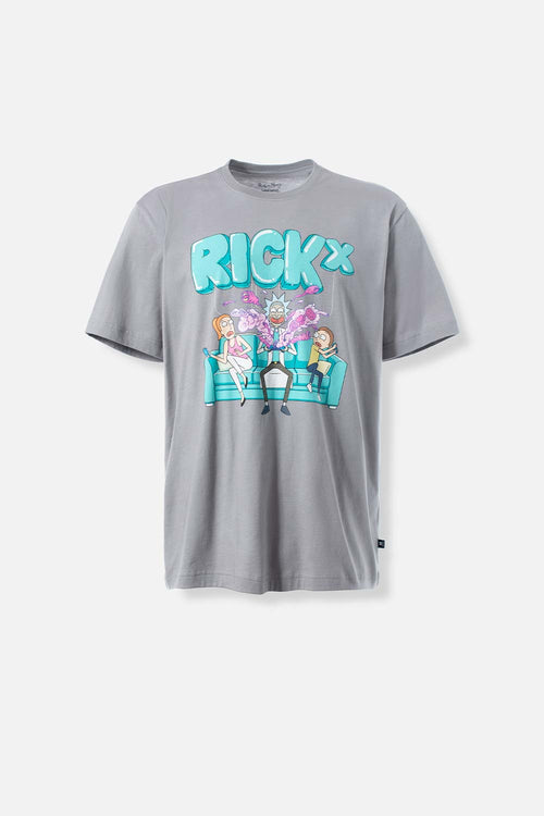 Card slide image -  CAMISETA DE RICK Y MORTY MANGA CORTA GRIS HUMO PARA HOMBRE